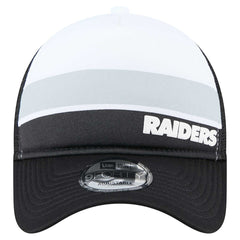 Las Vegas Raiders New Era Youth Sport Night Color Block 9FORTY A-Frame Trucker Adjustable Hat Black - NFL