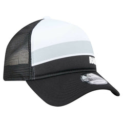 Las Vegas Raiders New Era Youth Sport Night Color Block 9FORTY A-Frame Trucker Adjustable Hat Black - NFL