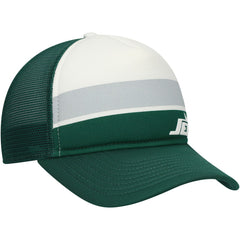 New York Jets New Era Youth Sport Night Color Block 9FORTY A-Frame Trucker Adjustable Hat Green - NFL
