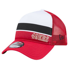 San Francisco 49ers New Era Preschool Sport Night Color Block 9FORTY A-Frame Trucker Adjustable Hat Scarlet - NFL
