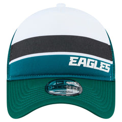 Philadelphia Eagles New Era Preschool Sport Night Color Block 9FORTY A-Frame Trucker Adjustable Hat Midnight Green - NFL