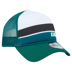 Philadelphia Eagles New Era Preschool Sport Night Color Block 9FORTY A-Frame Trucker Adjustable Hat Midnight Green - NFL