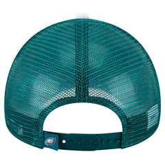 Philadelphia Eagles New Era Preschool Sport Night Color Block 9FORTY A-Frame Trucker Adjustable Hat Midnight Green - NFL