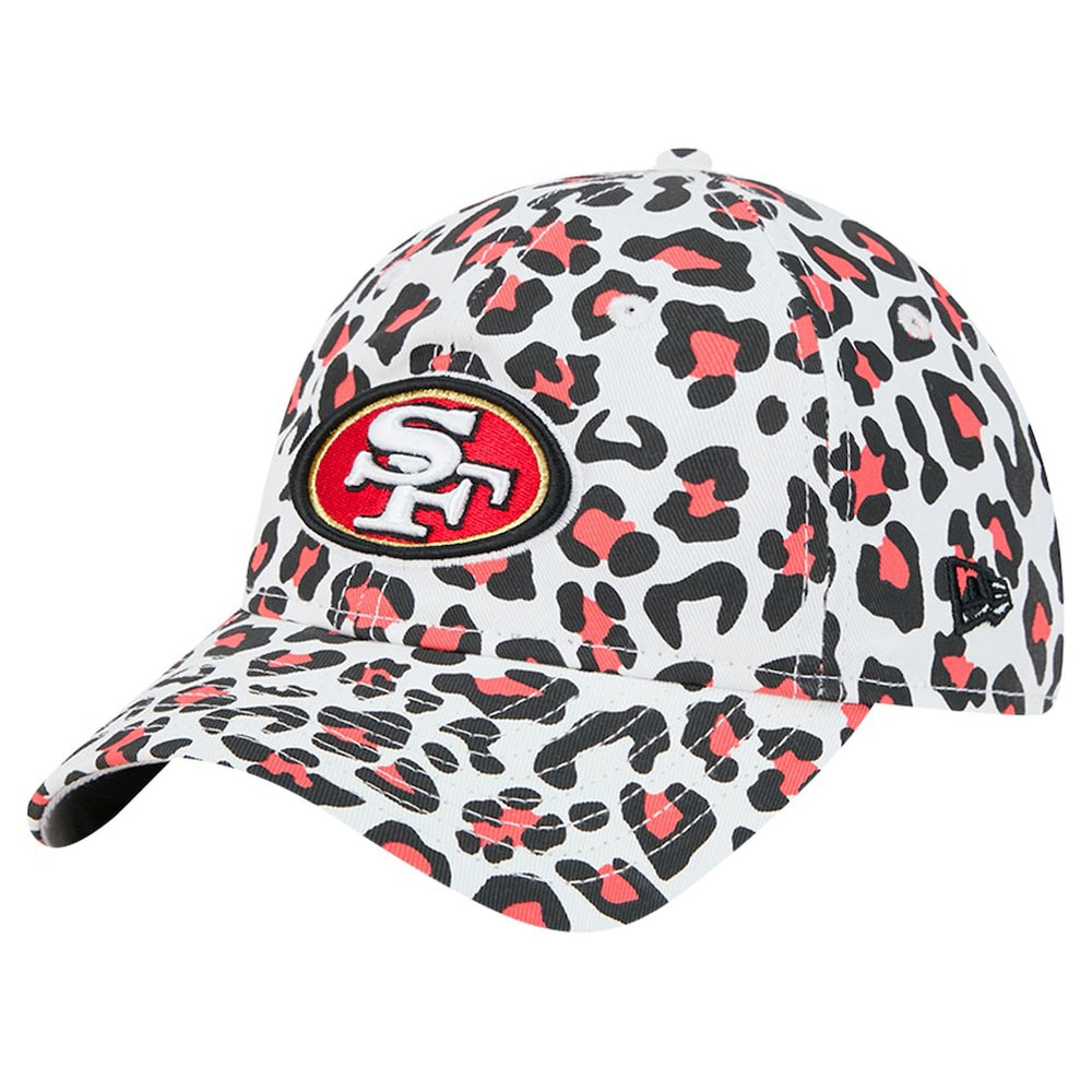 San Francisco 49ers New Era Preschool Active Leopard 9TWENTY Adjustable Hat White - NFL