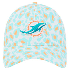 Miami Dolphins New Era Preschool Active Leopard 9TWENTY Adjustable Hat White - NFL
