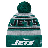 New York Jets New Era Youth Main Cuffed Knit Hat with Pom Green - NFL