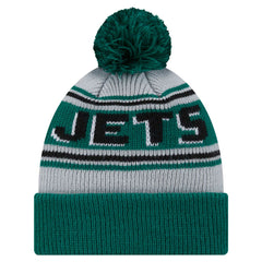 New York Jets New Era Youth Main Cuffed Knit Hat with Pom Green - NFL