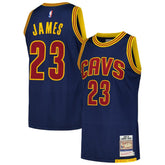 Mitchell & Ness - LeBron James Cleveland Cavaliers 2015/16 Hardwood Classics Authentic Jersey - Navy