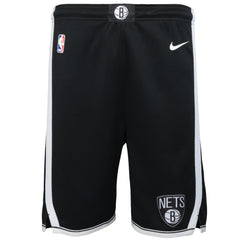 Nike - Brooklyn Nets Youth Swingman Performance Shorts - Black - Icon Edition