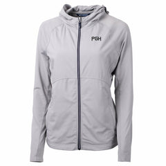Pittsburgh Pirates Cutter & Buck Women's City Connect Adapt Eco Knit Hybrid Recycled Full-Zip Hooded Jacket Near Me