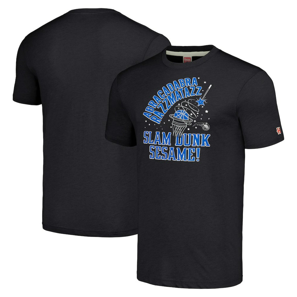 NBA - Orlando Magic Homage Unisex Slam Dunk Sesame Tri-Blend T-Shirt - Charcoal