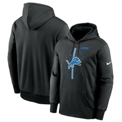 Detroit Lions Team Performance Pullover Hoodie Black - Nike