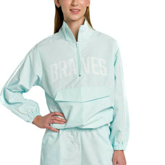 Atlanta Braves Lusso Women's Parker Half-Zip Jacket On Sale