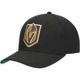 Vegas Golden Knights Mitchell & Ness Team Ground Pro Adjustable Hat Black