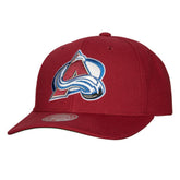 Colorado Avalanche - Mitchell & Ness Team Ground Pro Adjustable Hat Burgundy