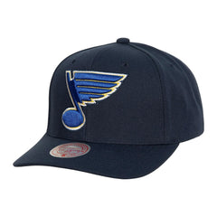 St. Louis Blues - Mitchell & Ness Team Ground Pro Adjustable Hat Navy