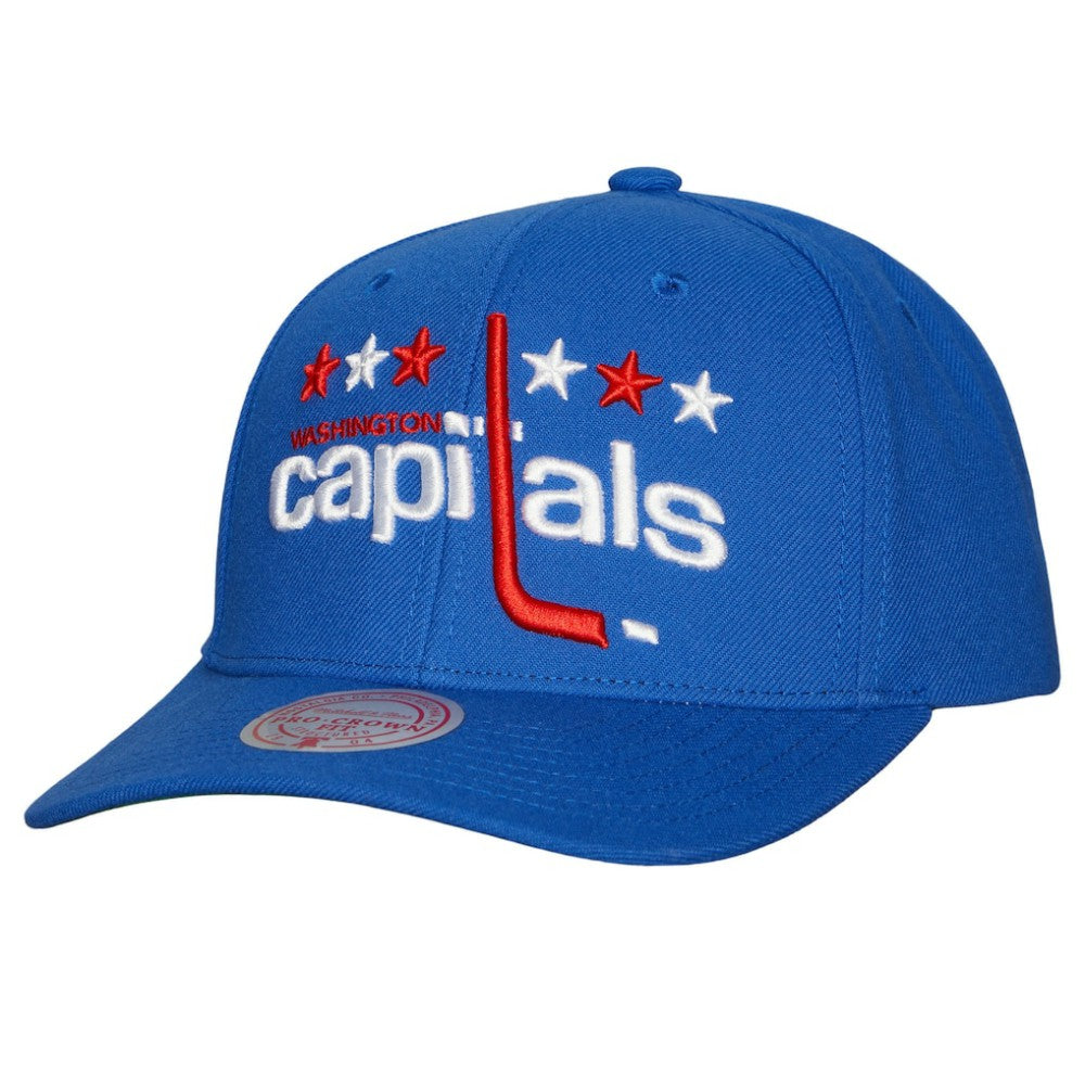 Washington Capitals Mitchell & Ness Team Ground Pro Adjustable Hat Blue
