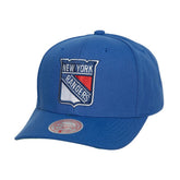 New York Rangers Mitchell & Ness Team Ground Pro Adjustable Hat Blue