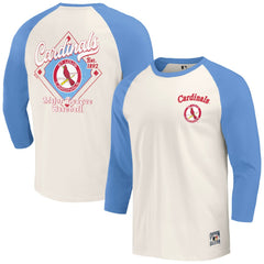 St. Louis Cardinals Darius Rucker Collection by Fanatics Cooperstown Collection Raglan 3/4-Sleeve T-Shirt Lifestyle