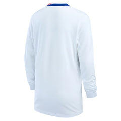 Nike USMNT Youth 2024 Home Replica Long Sleeve Jerseys - White