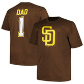San Diego Padres Profile Big & Tall #1 Dad T-Shirt Clearance