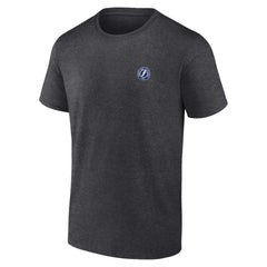 Tampa Bay Lightning - Fanatics Backbone T-Shirt Heather Charcoal
