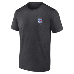 New York Rangers Fanatics Backbone T-Shirt Heather Charcoal