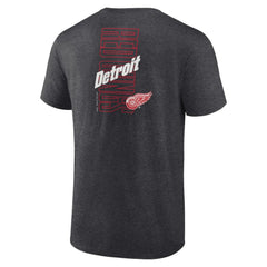 Detroit Red Wings - Fanatics Backbone T-Shirt Heather Charcoal