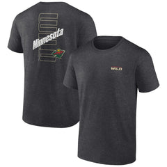 Minnesota Wild - Fanatics Backbone T-Shirt Heather Charcoal