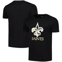 New Orleans Saints New Era Camo Logo T-Shirt Black - NFL