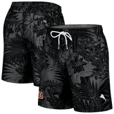 Cincinnati Bengals Santiago Palms Board Shorts Black - Tommy Bahama