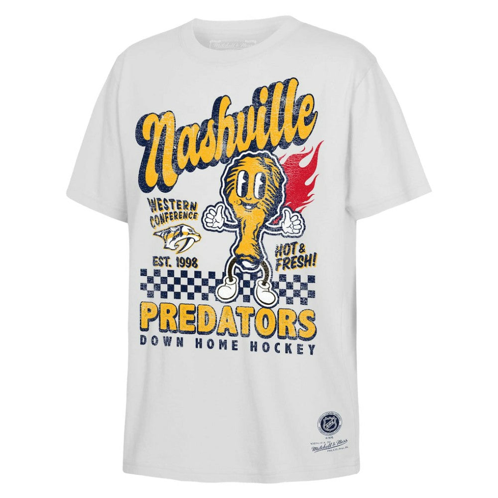 Nashville Predators - Mitchell & Ness Youth Concession Stand T-Shirt White