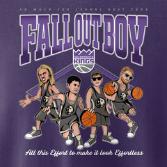 NBA - Fall Out Boy x Sacramento Kings Unisex So Much For (2our) Dust Pullover Sweatshirt - Purple