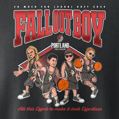 NBA - Fall Out Boy x Portland Trail Blazers Unisex So Much For (2our) Dust Pullover Sweatshirt - Black