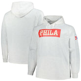 Fanatics - Philadelphia 76ers Big & Tall Raglan Tri-Blend Pullover Hoodie - Ash
