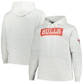 Fanatics - Chicago Bulls Big & Tall Raglan Tri-Blend Pullover Hoodie - Ash