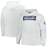 Fanatics - Memphis Grizzlies Big & Tall Raglan Tri-Blend Pullover Hoodie - Ash