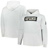 Fanatics - San Antonio Spurs Big & Tall Raglan Tri-Blend Pullover Hoodie - Ash