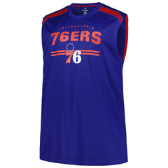 Fanatics - Philadelphia 76ers Big & Tall Birdseye Muscle Tank Top - Royal