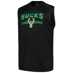 Fanatics - Milwaukee Bucks Big & Tall Birdseye Muscle Tank Top - Black