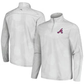 Atlanta Braves Tommy Bahama Delray Frond IslandZone Half-Zip Jacket Lifestyle