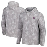 New York Giants Palm Frenzy Hoodie Long Sleeve T-Shirt Gray - Tommy Bahama