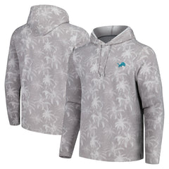 Detroit Lions Palm Frenzy Hoodie Long Sleeve T-Shirt Gray - Tommy Bahama