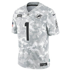 Tua Tagovailoa Miami Dolphins 2024 Salute to Service Limited Jersey Arctic Camo - Nike