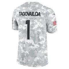 Tua Tagovailoa Miami Dolphins 2024 Salute to Service Limited Jersey Arctic Camo - Nike