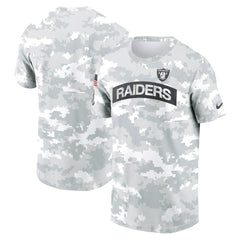 Las Vegas Raiders 2024 Salute To Service Performance T-Shirt Arctic Camo - Nike