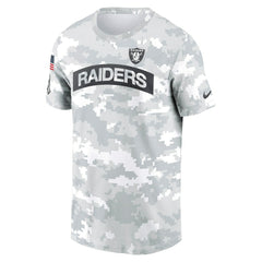Las Vegas Raiders 2024 Salute To Service Performance T-Shirt Arctic Camo - Nike