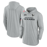 Houston Texans 2024 Salute to Service Lightweight Dri-FIT Long Sleeve Hoodie T-Shirt Gray - Nike