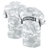Cincinnati Bengals 2024 Salute To Service Big & Tall Performance T-Shirt White - Nike