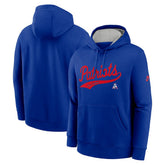 New England Patriots Rewind Club Logo Pullover Hoodie Royal - Nike